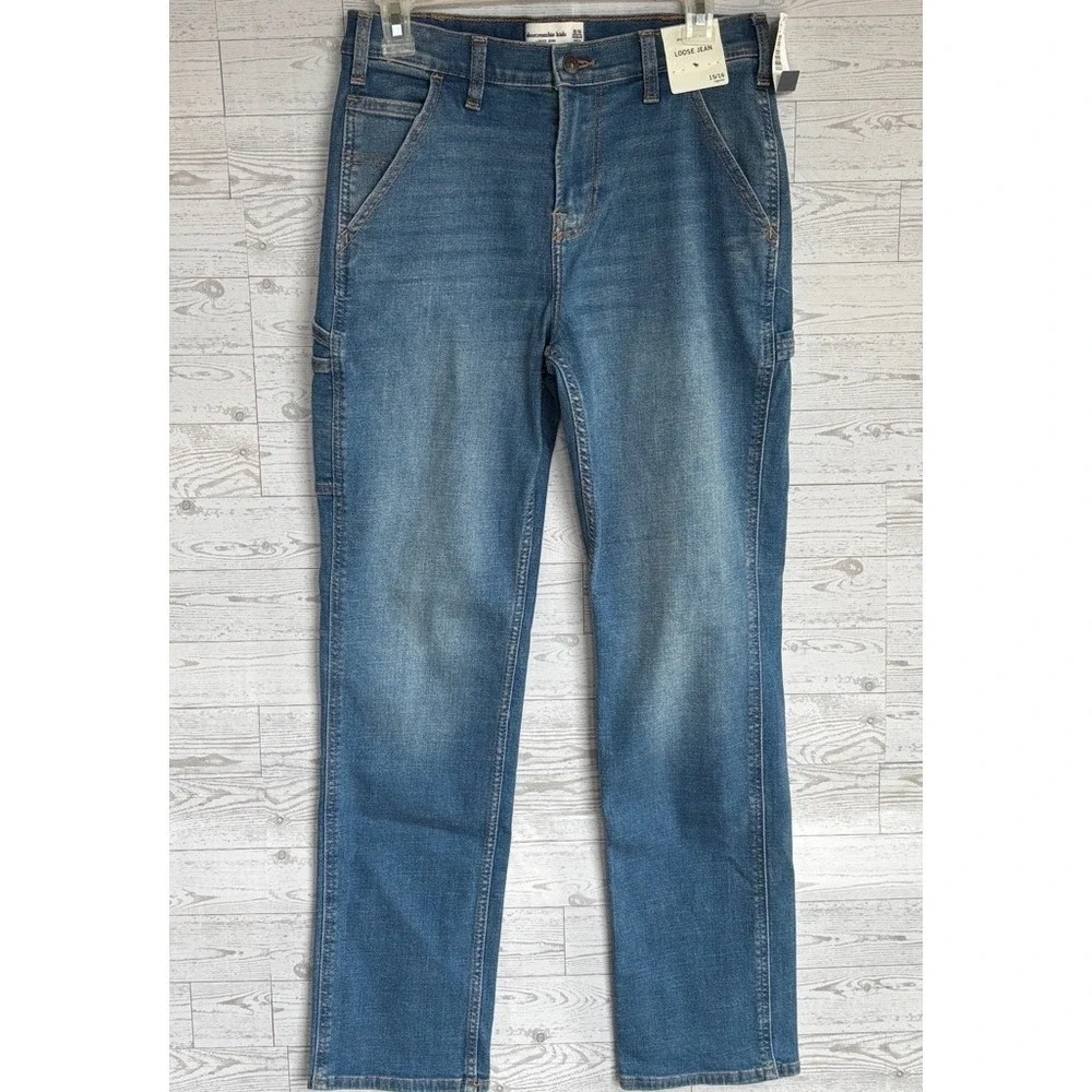 Abercrombie Kids Boys‎ Loose Jean Carpenter Style Size 15/16 NWT